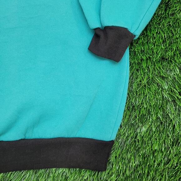 Vintage 80s Bentley-Fashions Ringer Sweatshirt Women 2XL 26x23 USA Baggy - Picture 3 of 11